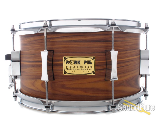 Pork Pie 7x13 Maple Snare Drum Rosewood Satin — image 1