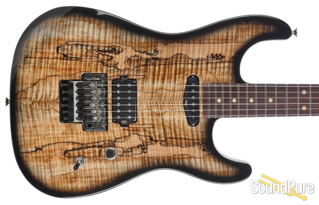 Luxxtone El Machete Geode Black Burst H - S Electric #233 — image 9