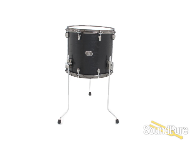 Yamaha 3pc Live Custom Oak Bop Drum Set Black Wood Used — image 6