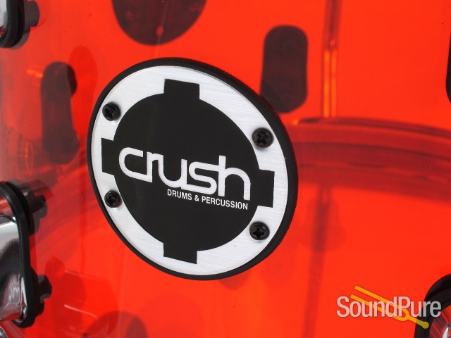 Crush Drums 4pc Acrylic Series Drum Set-Red — image 4
