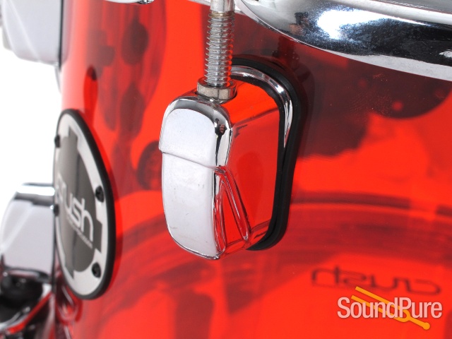 Crush Drums 4pc Acrylic Series Drum Set-Red — image 5