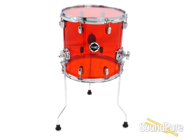 Crush Drums 4pc Acrylic Series Drum Set-Red — image 6