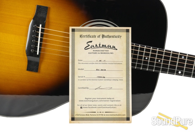 Eastman E10 OM SB Adirondack/Mahogany #13755124 — image 6