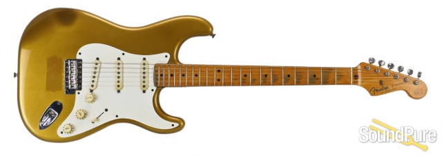 1982 Fender Shoreline Gold Stratocaster #V000726 - Used — image 5