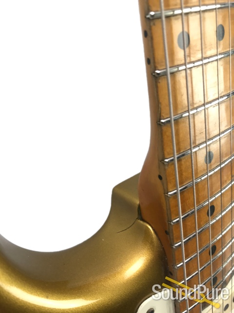 1982 Fender Shoreline Gold Stratocaster #V000726 - Used — image 6