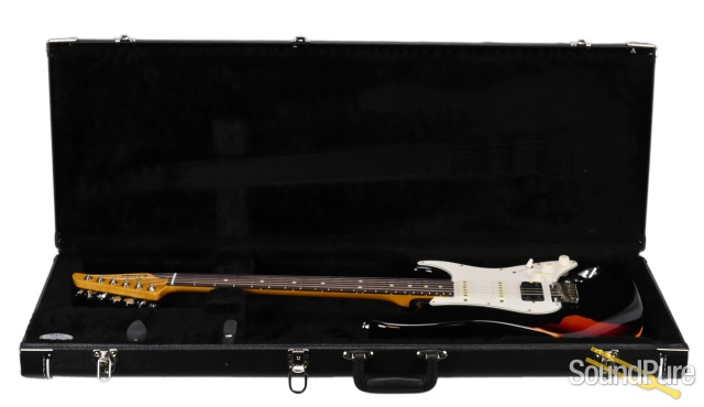 Suhr Classic Antique Pro Black Over 3 Tone Burst #JS1W8E — image 6