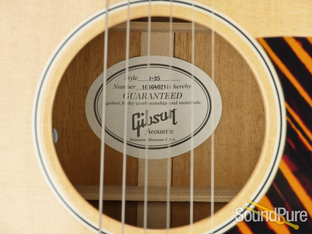 Gibson J-35 Dreadnought Acoustic Guitar #10364021 - Used — image 10