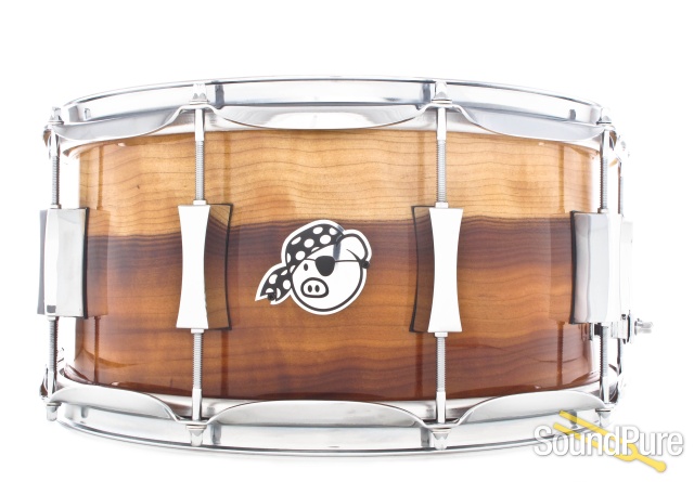 Pork Pie 7x14 Fumed Aspen Maple Snare Drum — image 1