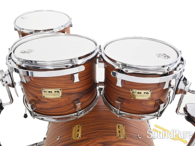 Pork Pie 5pc Maple Drum Set- Rosewood Oil — image 8