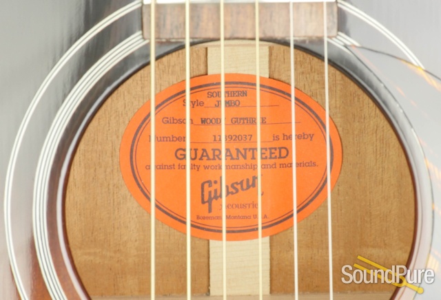 Gibson SJ Woody Guthrie Sunburst Acoustic #11392037 - Used — image 10