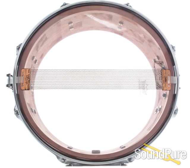 Global Drum Co. 6.5x13 Bubinga Segmented Snare Drum — image 3