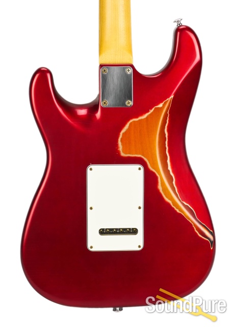 Suhr Classic Antique Pro Red Over 3 Tone Burst #JS6R6U — image 8