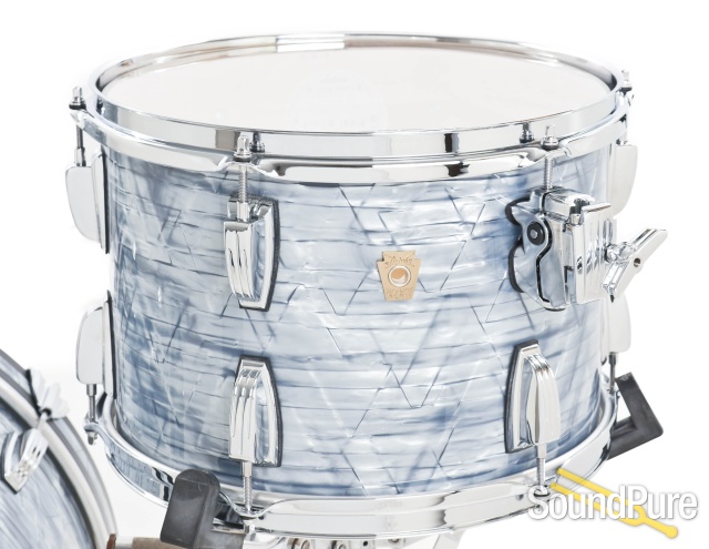 Ludwig 3pc Classic Maple Fab Drum Set Sky Blue Pearl — image 6