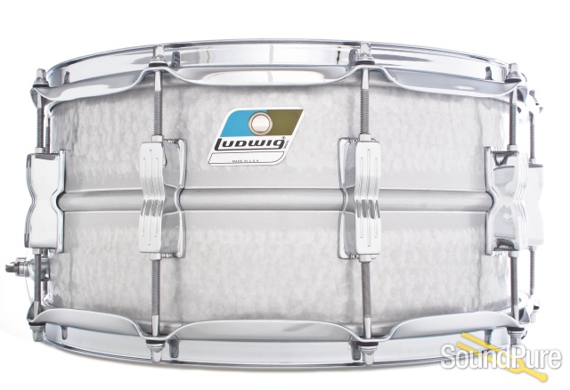 Ludwig 6.5x14 Hammered Acrolite Snare Drum-Chrome — image 1