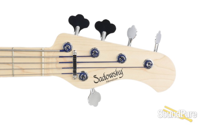 Sadowsky MV5 Trans White 5-String Electric Bass #M9875 — image 3