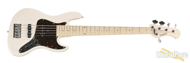 Sadowsky MV5 Trans White 5-String Electric Bass #M9875 — image 6