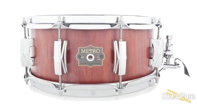 Metro Drums 6x14 Jarrah Block Snare Drum-Satin — image 1