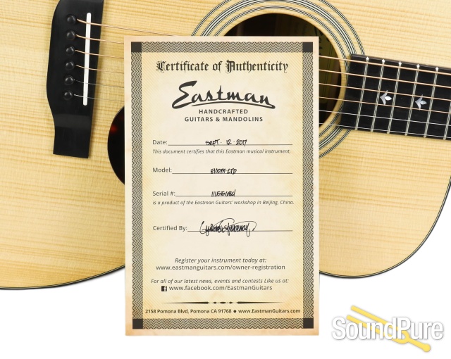 Eastman E10OM LTD Acoustic Guitar  #11155684 — image 3