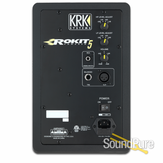 KRK RP5G3 Rokit 5 Generation 3 Powered Studio Monitor, Black
