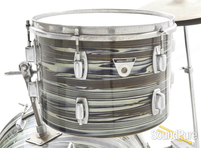 Ludwig 4pc Standard Vintage Drumset w/Paiste-Avocado Strata — image 7