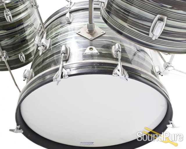 Ludwig 4pc Standard Vintage Drumset w/Paiste-Avocado Strata — image 10
