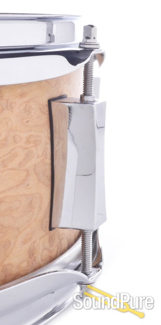 Pork Pie 5x13 Brandied Peach Maple Snare Drum-Natural — image 5