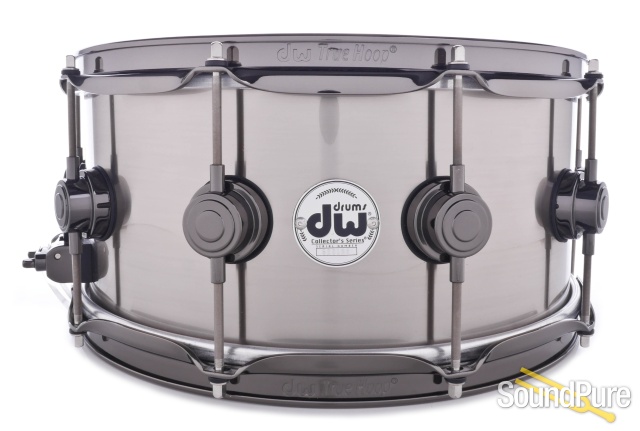 DW 6.5x14 Collectors Series Black Titanium Shell Snare Drum — image 1
