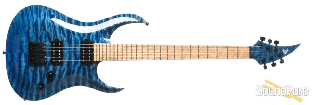 Ran Crusher 6 See-Thru Gloss Blue Electric Guitar - Used — image 5