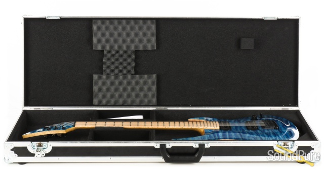 Ran Crusher 6 See-Thru Gloss Blue Electric Guitar - Used — image 6