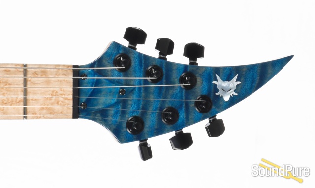 Ran Crusher 6 See-Thru Gloss Blue Electric Guitar - Used — image 7