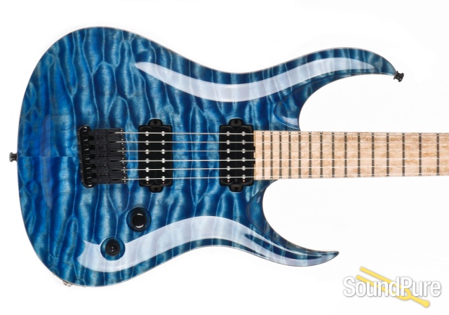 Ran Crusher 6 See-Thru Gloss Blue Electric Guitar - Used — image 9