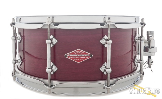 Craviotto 5.5x14 Private Reserve Purple Heart Snare Drum — image 1