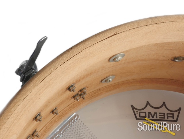 Slingerland 6.5x14 Radio King Snare Drum-White Marine Pearl — image 5
