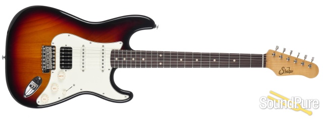 Suhr Custom Classic 3 Tone Burst SSH Electric Guitar #JS4C3P — image 6