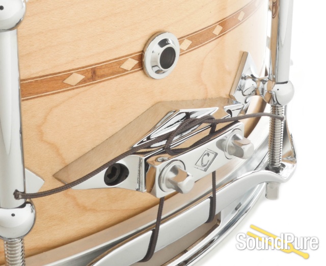Craviotto 5.5x14 Maple Custom Snare Drum-Inlay — image 5