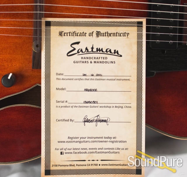 Eastman AR680CE John Pisano Signature Archtop #13750023 — image 10