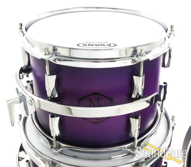 Noble & Cooley 4pc Horizon Drum Set-Purple Burst Matte — image 6
