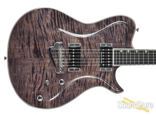Germann Guitars Custom Electric Trans Black - Used — image 5