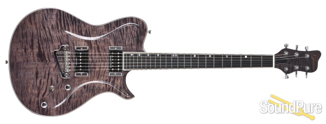 Germann Guitars Custom Electric Trans Black - Used — image 8