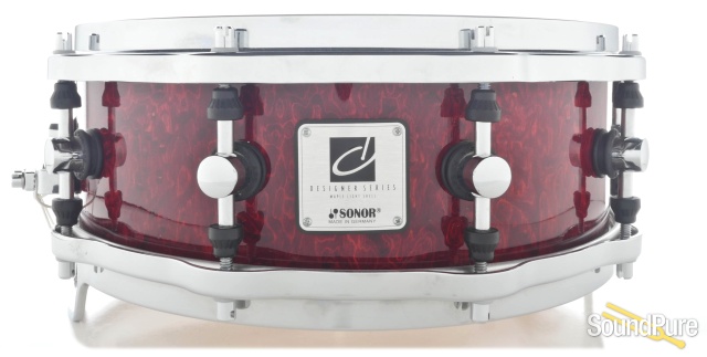 Sonor 14x5 Designer Maple Light Snare Drum- Birdseye Cherry