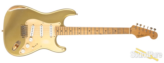 Fender LTD 50th Anniversary '56 Strat Relic Gold #R23368 — image 3