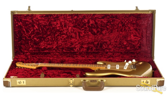 Fender LTD 50th Anniversary '56 Strat Relic Gold #R23368 — image 4
