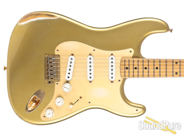 Fender LTD 50th Anniversary '56 Strat Relic Gold #R23368 — image 9