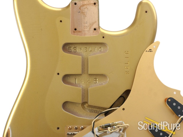 Fender LTD 50th Anniversary '56 Strat Relic Gold #R23368 — image 12