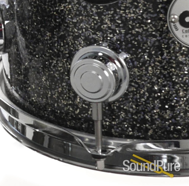 DW 4pc Collectors Series Cherry Drum Set-Black Galaxy — image 6
