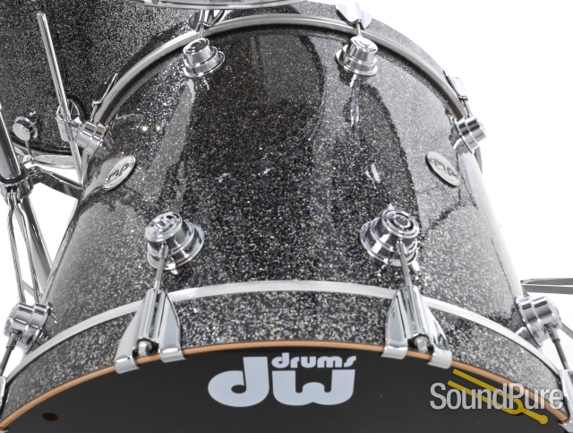 DW 4pc Collectors Series Cherry Drum Set-Black Galaxy — image 7