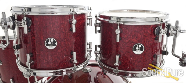 Sonor 4pc Delite Maple Drum Set-Cherry Birdseye — image 7