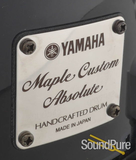 Yamaha 5x14 Maple Custom Absolute Snare Drum-Black — image 4