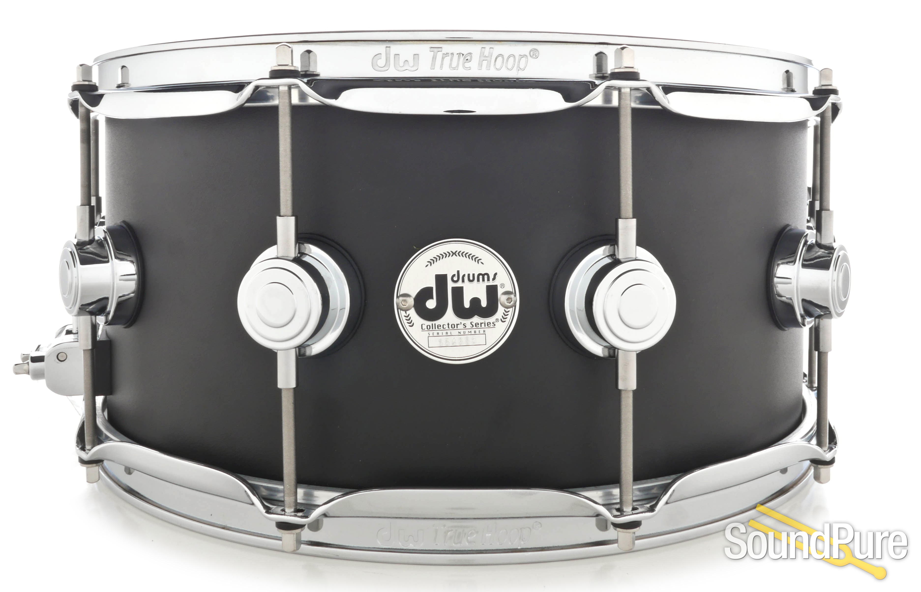 DW 6.5x14 Collectors Solid Aluminum Snare Drum-Black
