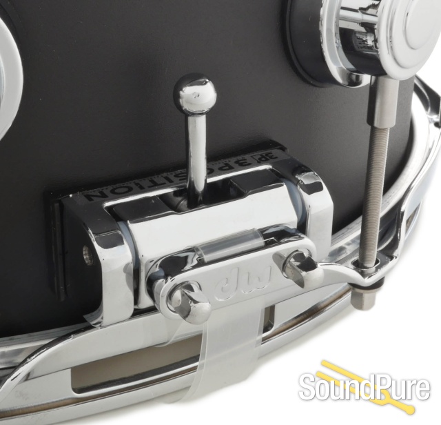 DW 6.5x14 Collectors Solid Aluminum Snare Drum-Black — image 5
